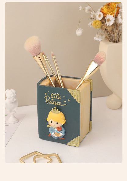 Decoração de mesa de conto de fadas em desenho animado, porta-canetas criativo para escritório, organizador de armazenamento, caixas de armazenamento para pincéis de maquiagem, presentes de festival