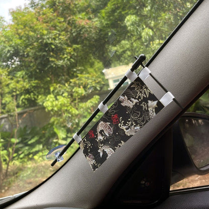 JDM Knife Flag Car Interior Decoration Front Glass Accessories Mini Knife Flag Car Culture Decoration