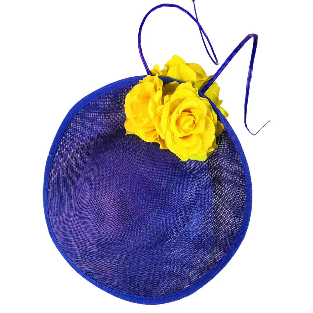 Lindo Vestido Formal de Casamento Chapéu Fedora Feminino Grande Derby Casquete de Flor da Moda Fascinator Chapéu Feito à Mão Ocasião Chapelaria