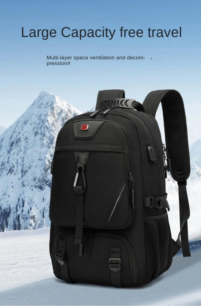 Mochila de Viagem 50L 60L 80L para Mulheres e Homens Mochila Masculina de Grande Capacidade para Viagem de Negócios Mochilas Impermeáveis ao Ar Livre Bolsa Feminina para Laptop