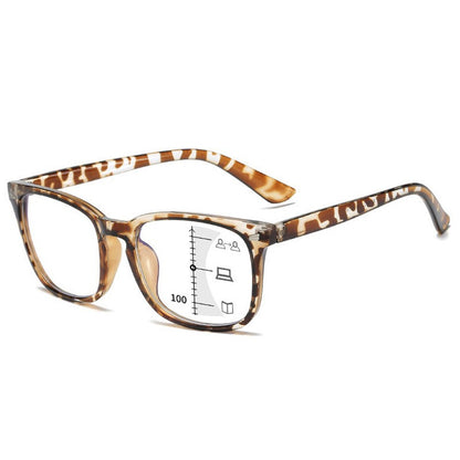 Óculos De Leitura Multifocal Quadrado CRIXALIS Óculos Masculino Fashion Com Dioptrias Antirreflexo Computador Feminino UV400