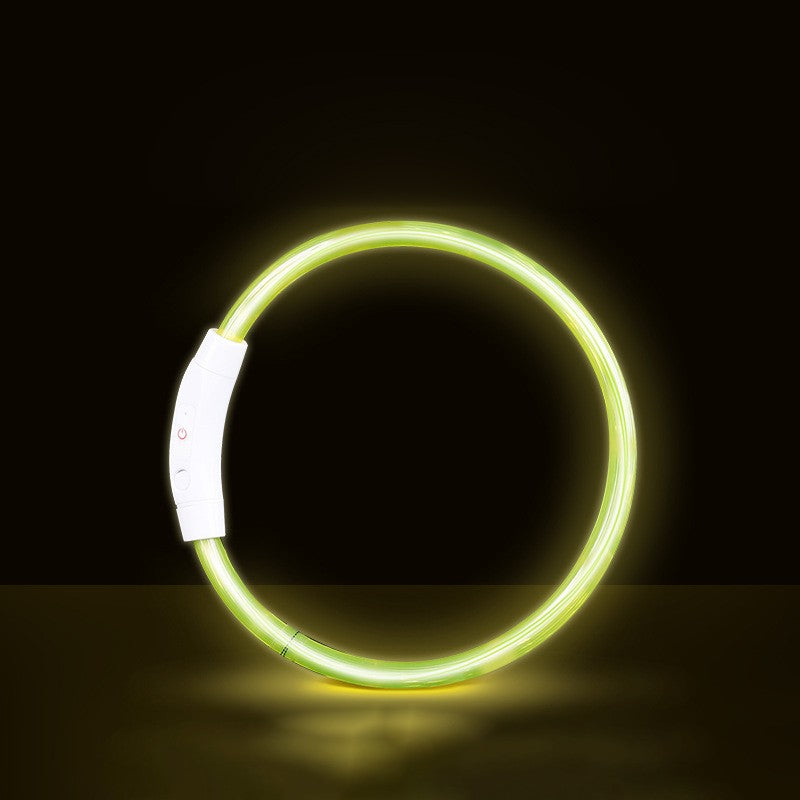Coleira LED para Cães para Segurança Noturna Coleira Brilhante Recarregável para Pets com 3 Modos Alta Visibilidade para Gatos e Cães em Passeios Noturnos