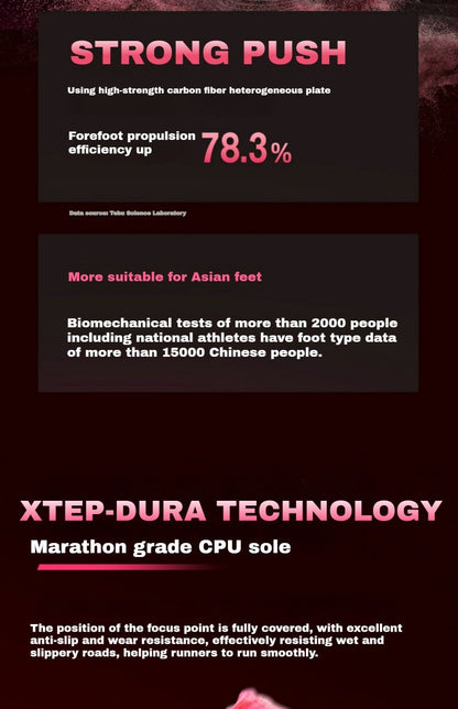 Xtep 160X 3.5 pro Running Shoes Professional Marathon PB Carbon Plate Sport Shoe Cushioning Shock Sneakers 976419110084