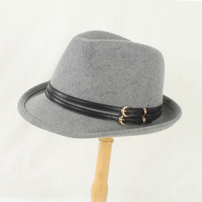 Outono Inverno Nova Moda Lã Feltro Chapéu Versão Coreana Boina Retrô Elegante Senhoras Chapéu de Jazz Aba Larga para Mulheres??