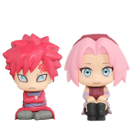 Nova Figura de Anime Naruto de 10CM Uzumaki Naruto Kakashi Uchiha Sasuke Itachi Brinquedos Fofos Q Figurals Modelo de Estatueta de Ação Presente