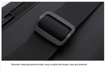 Large Capacity Multifunction Shoulder Crossbody Bag Messenger Chest Sling Travel Pack for Male Men Usb Waterproof Sports Running