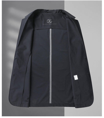 2025 Summer Ice Silk Thin Sunscreen Suit Jackets for Men Classic Business Casual Blazers Wedding Social Dress Coat Men Clothing