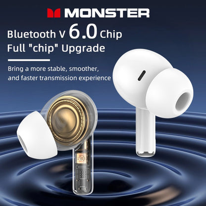 Monster MQT39 Wireless Bluetooth 6.0 Earphones TWS Hifi Stereo Wireless Headphones Gamer Headset Noise Reduction Sports Earbuds