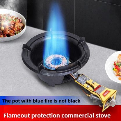 Commercial Restaurant Energy Saving Gas Stove Automatic Flameout Protection Device Gas Range Liquefied Gas Stove Single Cooktop