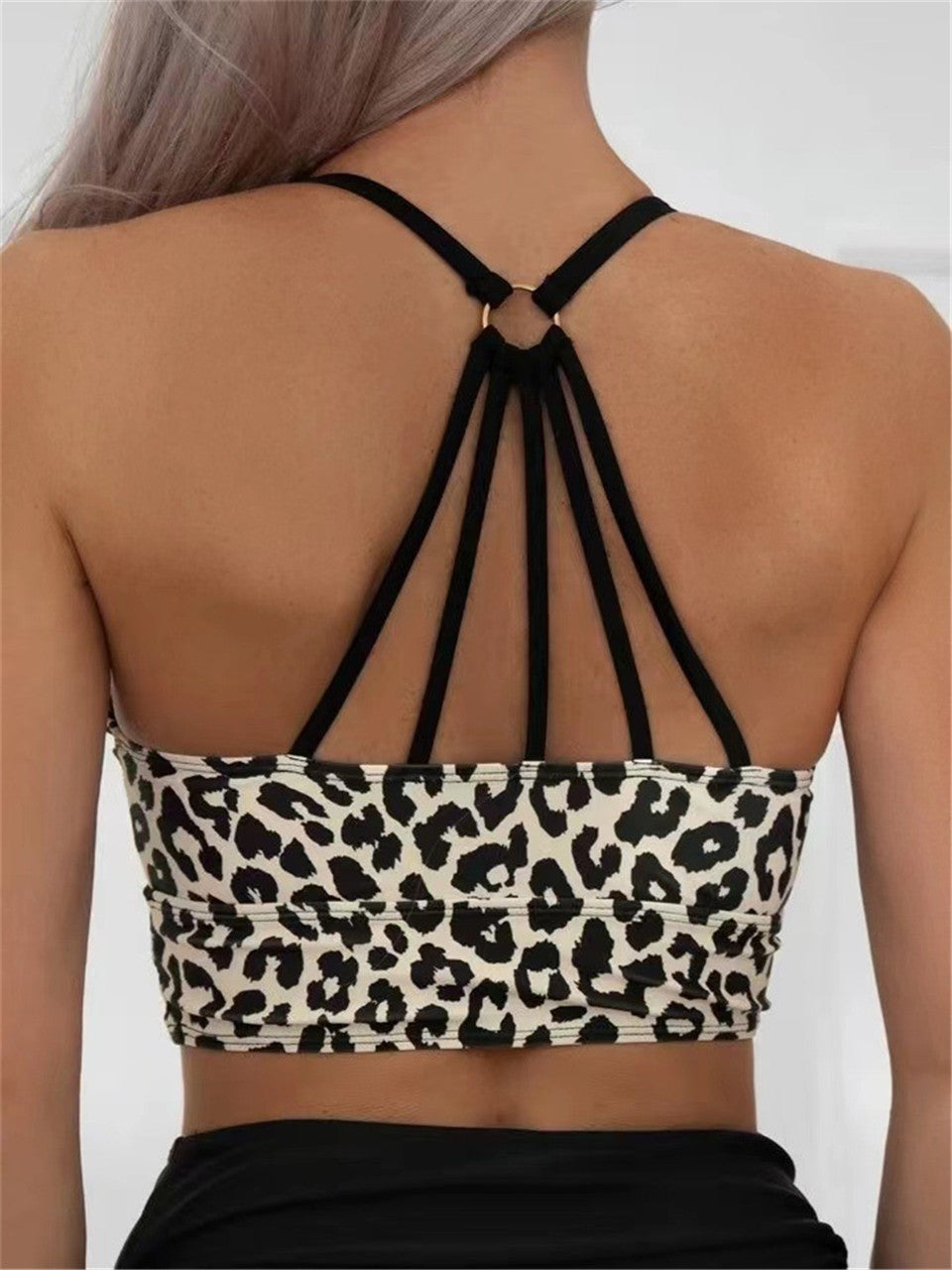 Leopard Swimwear Women High Waist Swimsuit 2025 Sexy Back Hollow Out Swimsuit Beach Wear Female Bathers Bathing Swimming Summer