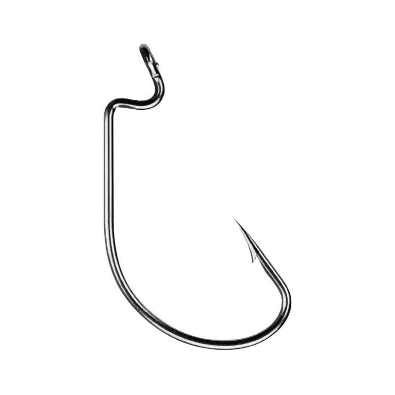 50 unidades/caixa Anzóis de Pesca Conjunto Anzol Jig Crank Barbed Aço Inoxidável de Alto Carbono Grande Abertura Anzol Offset Anzol de Minhoca Macia Material de Pesca Marinha