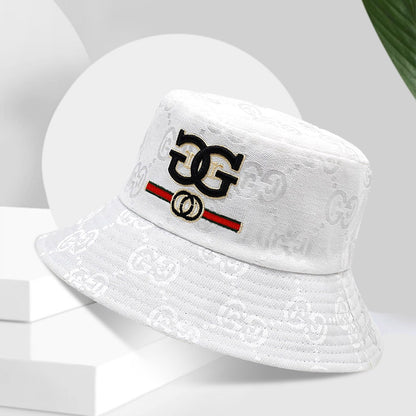 Spring and Summer Men's Bucket Hat Outdoor Uv Protection Wide-Brimmed Panama Hunting Hiking Hat Net Fisherman Hat Beach Sunscree