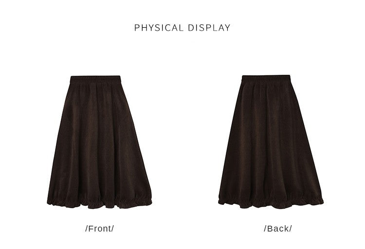 LOUISYAO Sweet Vintage Bouquet Skirt 2025 Winter Skirts Ofice Lady Fashion Premium  Senior Exquisite Long Women's A-Line Skirt