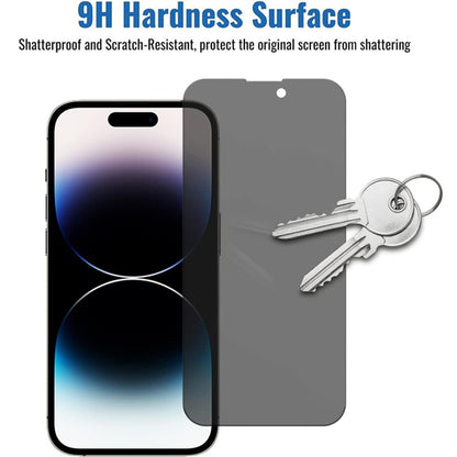 1/3 PCS Vidro Temperado Anti-Espião Para iPhone 17 16e 16 15 Pro Max Protetor de Tela de Privacidade iPhone 15 14 Plus 13 12 11 Pro Max Película de Cristal Temperado Antiespia Frontal Anti-Vigilância Para iPhone 15 Pro