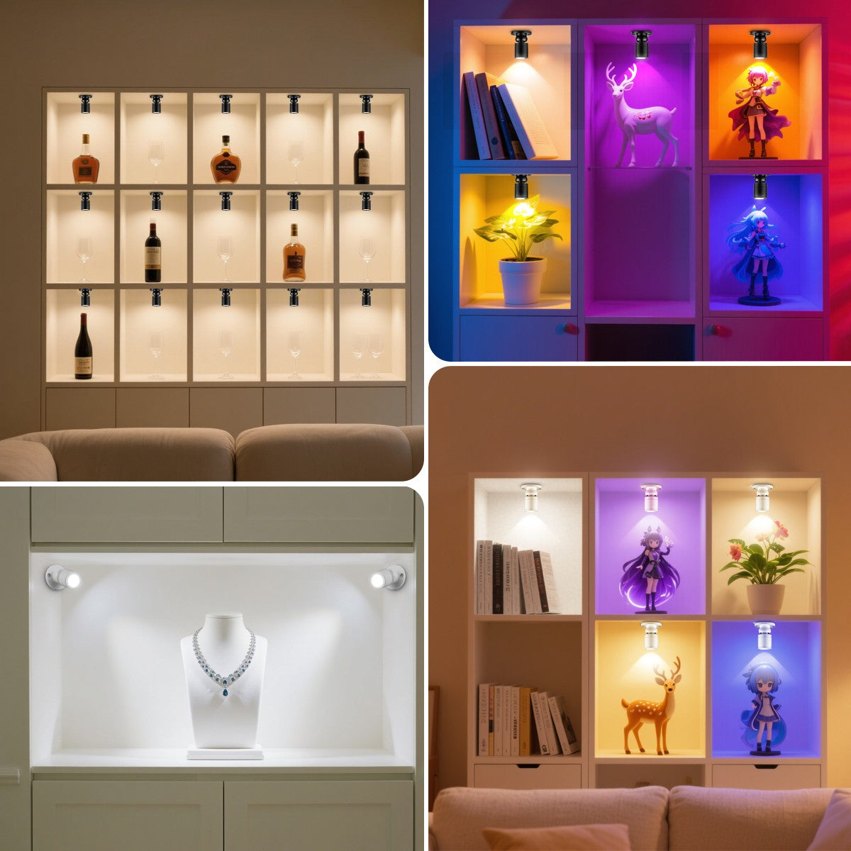 Colorful Led Spotlight USB 5V Mini Ceiling Spot 1W Showcase Pattern Showcase Light Room Decor