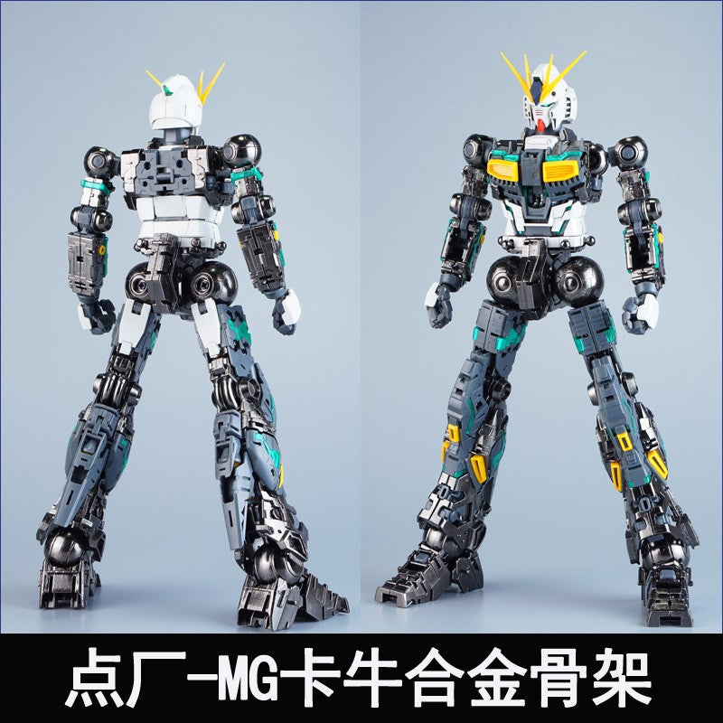 Dianwork Mg 1/100 Nu (Ka Ver.) Action Figures Kit de Estrutura em Liga Leve Reforço de Metal Melhoria Pacote de Acessórios Pré-Montados Presente