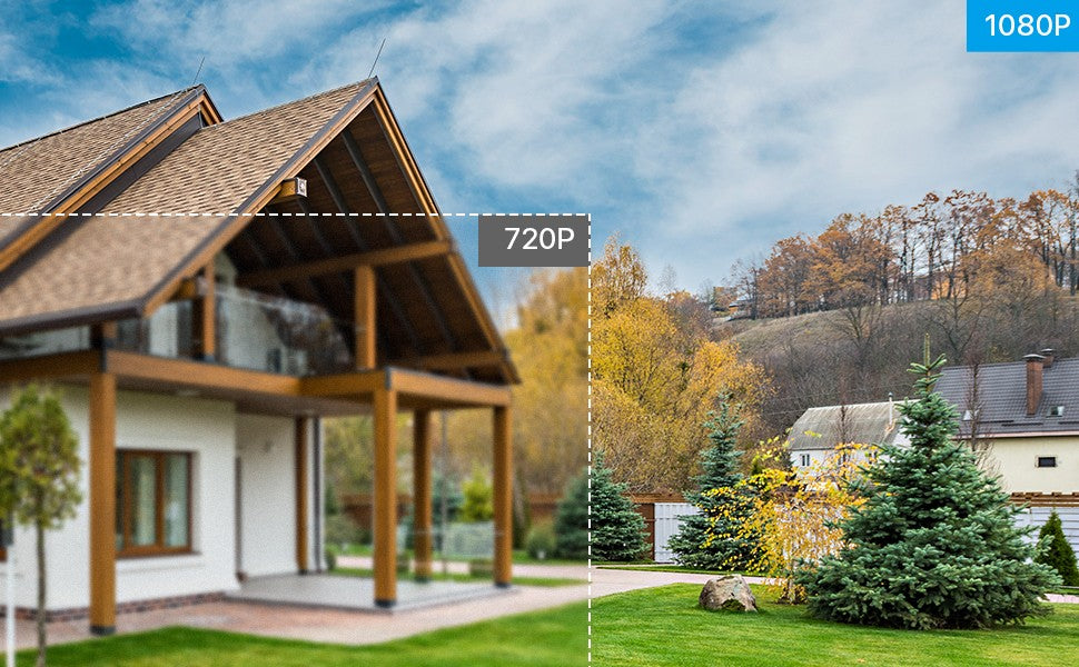 ZOSI 1080P 4 Pack HD TVI Security Cameras Outdoor Indoor Weatherproof Bullet Surveillance Camera for Analog CCTV DVR System