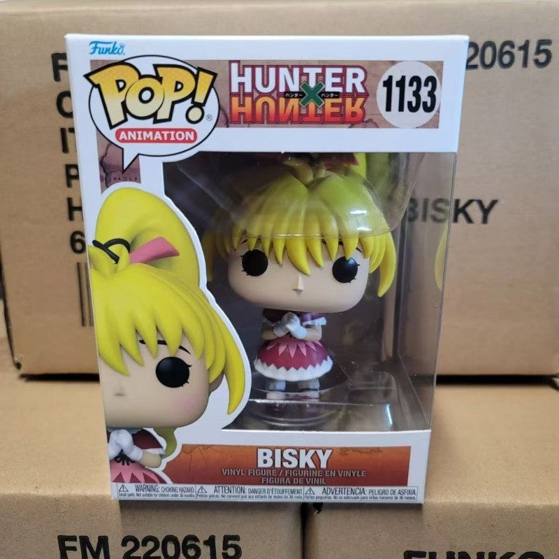Hunter X Hunter Funko Pop Action Doll Model Anime Killua Zoldyck Kite Bisky Netero Sculpture Dolls Limited Edition Model Toys