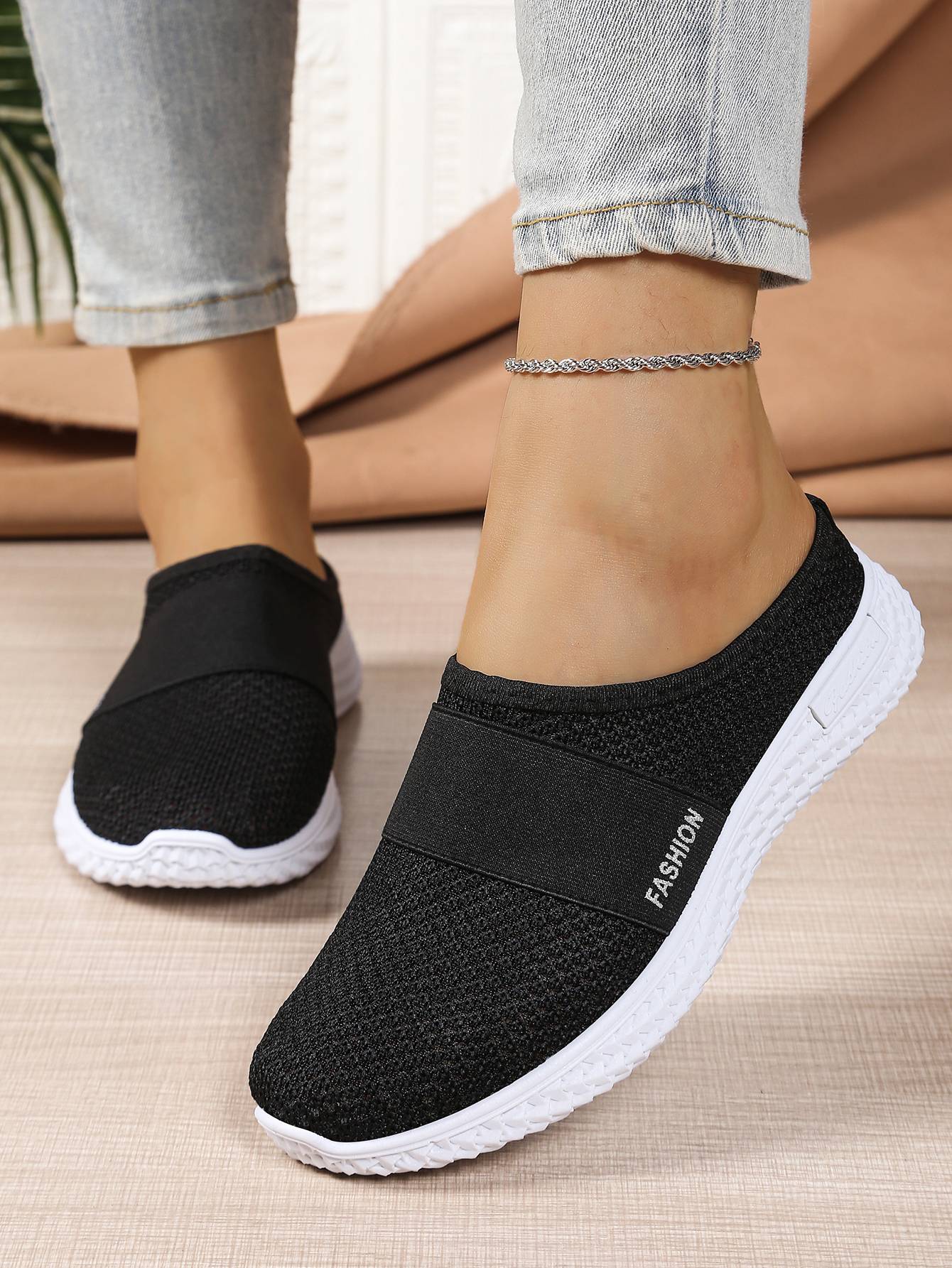 women's shoes Solid Color Mules,  women's summer shoes free shippiing shoes Slippers for women Comfortable and breathable