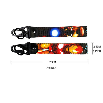 Chaveiro de bico de águia de figuras legais de anime, cordões curtos usados ​​em corda de telefone, suporte de crachá, pingente USB, cordão de chave portátil