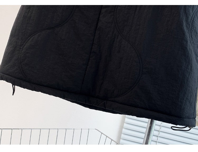 Artistic Long Thiened down Cotton f Skirt plus Size Women's Winter New Sle Fluffy Warm A-Line Skirt Commute Sle