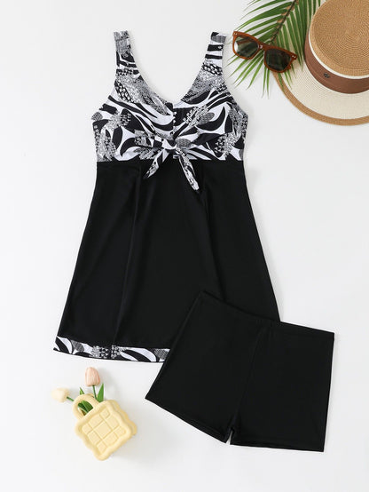 Vigoashely 2025 Sexy Blue Patchwork Tankini High Waist Push UP Swimsuit Women Swimwear Biquinis Lady Strapped Beach Bathing Suit