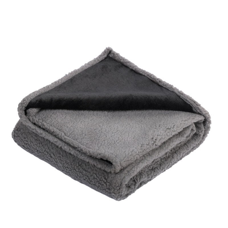 Manta para Dormir Pet Macia Confortável Quente Flannel Pele de Cordeiro Cobertor para Cães Engrossar Impermeável Tapete para Cães e Gatos Acessórios para Cães
