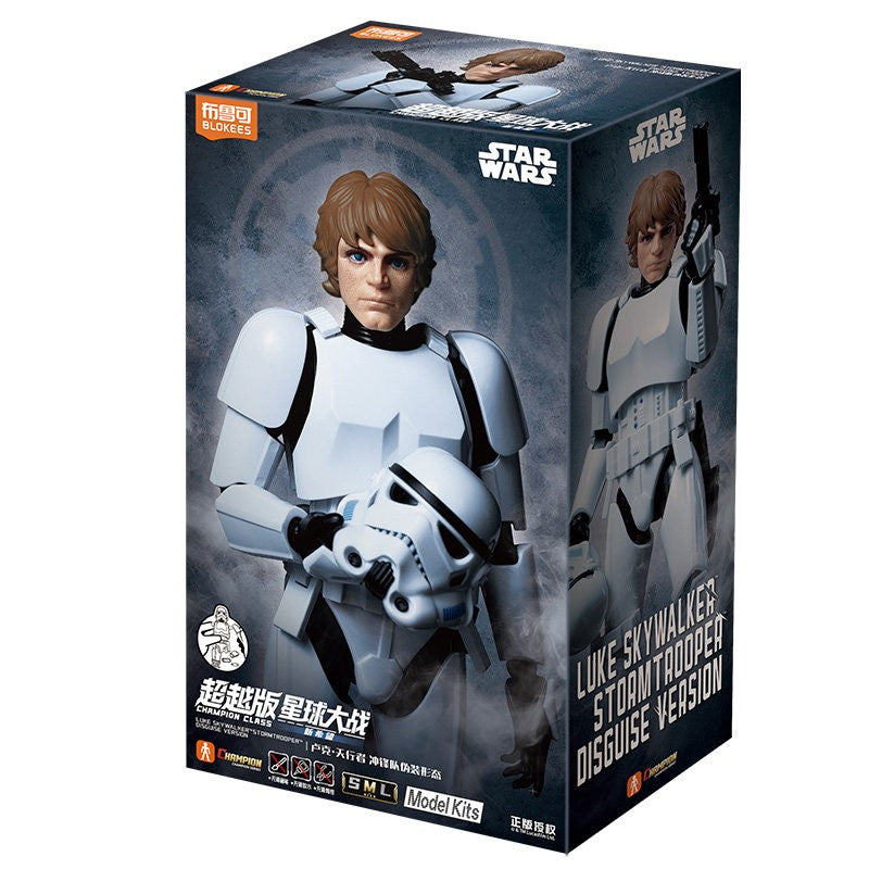 Blokees Star Wars Trooper Stormtrooper Darth Vader Bonecos de Ação Modelo Brinquedos de Montar Enfeite de Mesa Presentes de Aniversário