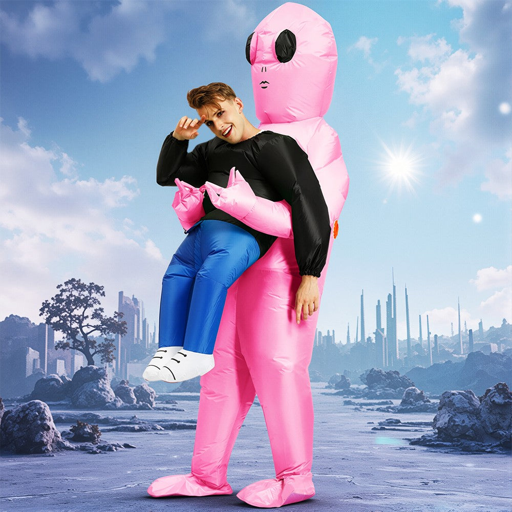 Fancy Funny Mascot Astronaut ET Inflatable Alien Costume Suit Dress Adult Purim Halloween Carnival Anime Party Cosplay Costumes