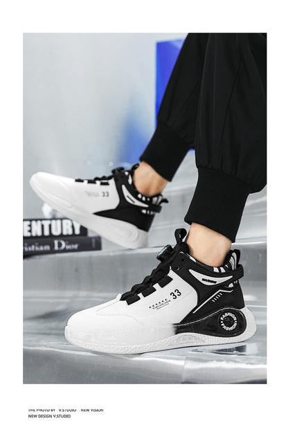 Tênis Masculino com Fivela Rotativa Confortável Antiderrapante Cadarço Durável para Atividades ao Ar Livre