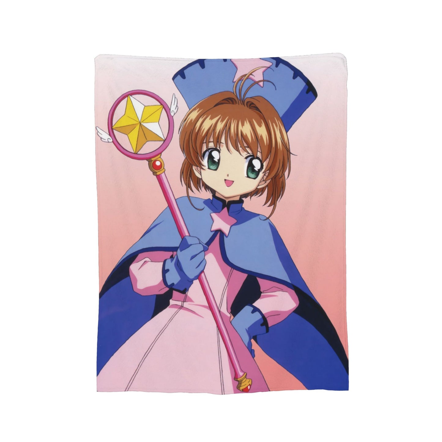 Anime Cardcaptor Sakura Cobertor de flanela, verão, portátil, super macio, mantas para casa, sofá, colcha fina de pelúcia