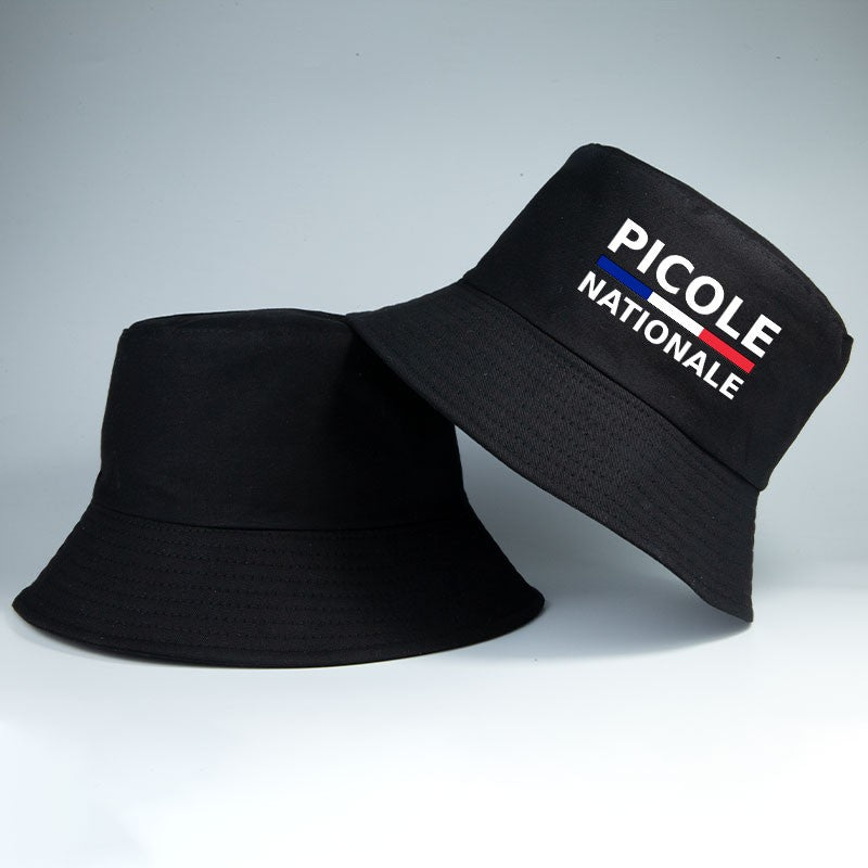 Summer Picole Nationale Bob Man Reversible Bucket Hat Women Cotton Fisherman Cap Unisex Outdoor Sport Sun Activities Panama