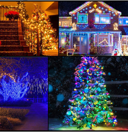 Bluetooth Smart LED String Fairy Lights 5V WS2812B Christmas Garland Light RGBIC Dream Color Waterproof IP67 for Party Holiday