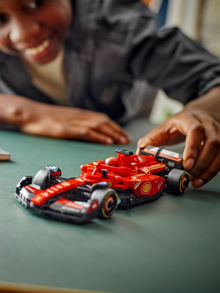 Lego 77242 Ferrari SF-24 F1 de Corrida 2025 Novo Brinquedo Educacional Infantil Blocos de Montar