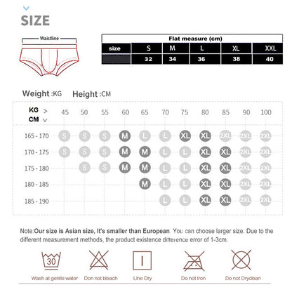 Brand Designer Men's Mesh Beathable Home Flat Pants Boxer Underwear Aro pants Breathable Pure Loose Fitting Underpants For Male
