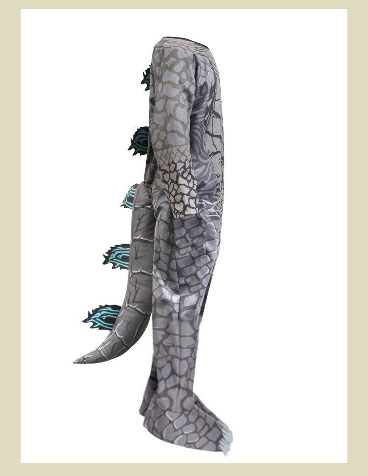 Monster Cosplay Animal Costume Dinosaur Halloween Bodysuit  Kid Boys Girl Funny Jumpsuit Carnival For Toddler Child Catsuit+Mask