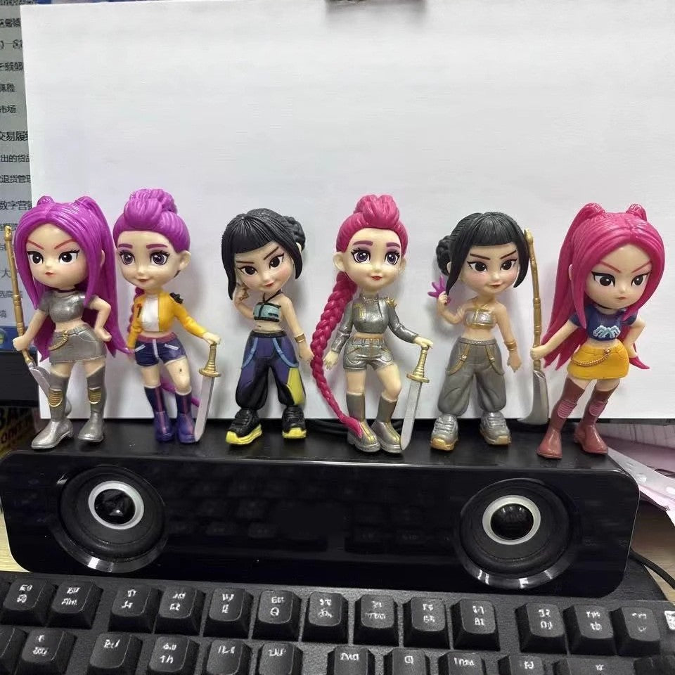 2025 Hot Anime KPop Devil Hunter Boneca de Vinil Rumi Mira Zoi Personagem Máscara de Vinil Blind Box Enfeite de Brinquedo Presente de Aniversário