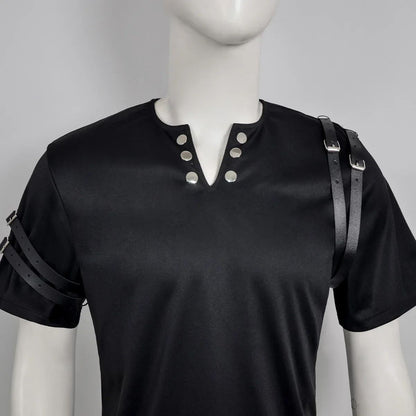 Michael Jackson cosplay Costume BAD Punk Jacket Black Slim BAD Jacket Costume T-shirt Belt Clothing Adore Stars Impersonator