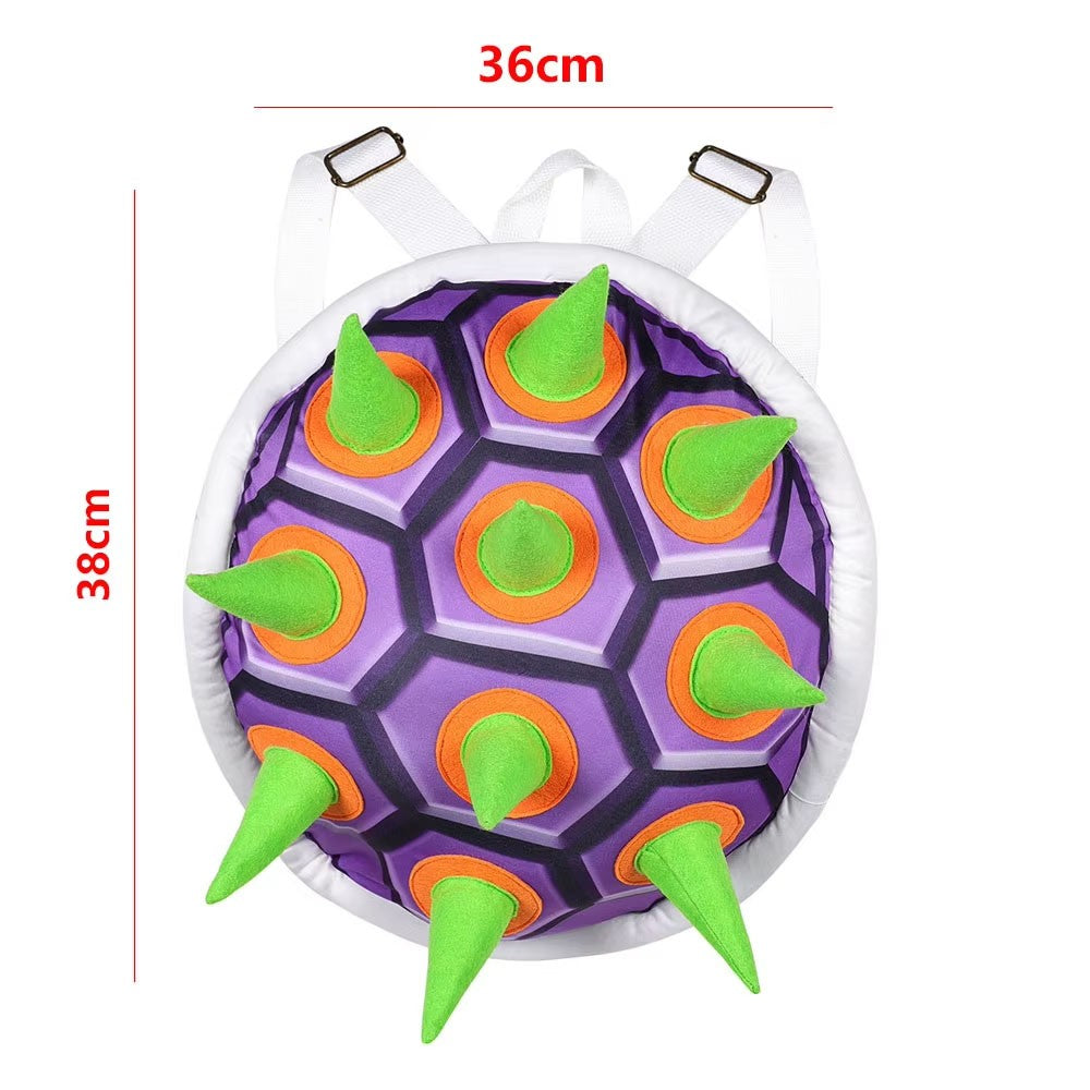 Bowser Jr Cosplay Scarf Mask Bracelet Collar Movie Bros Costume Accessories Prop for Adult Men Fantasy OutfitHalloween Carnival
