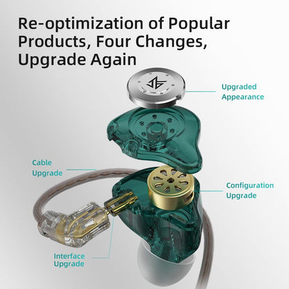 KZ EDX Pro Earphones Dynamic In Ear Monitor HiFi Wired Headphones Bass Stereo Game Music Earplugs Noice Cancelling Headset