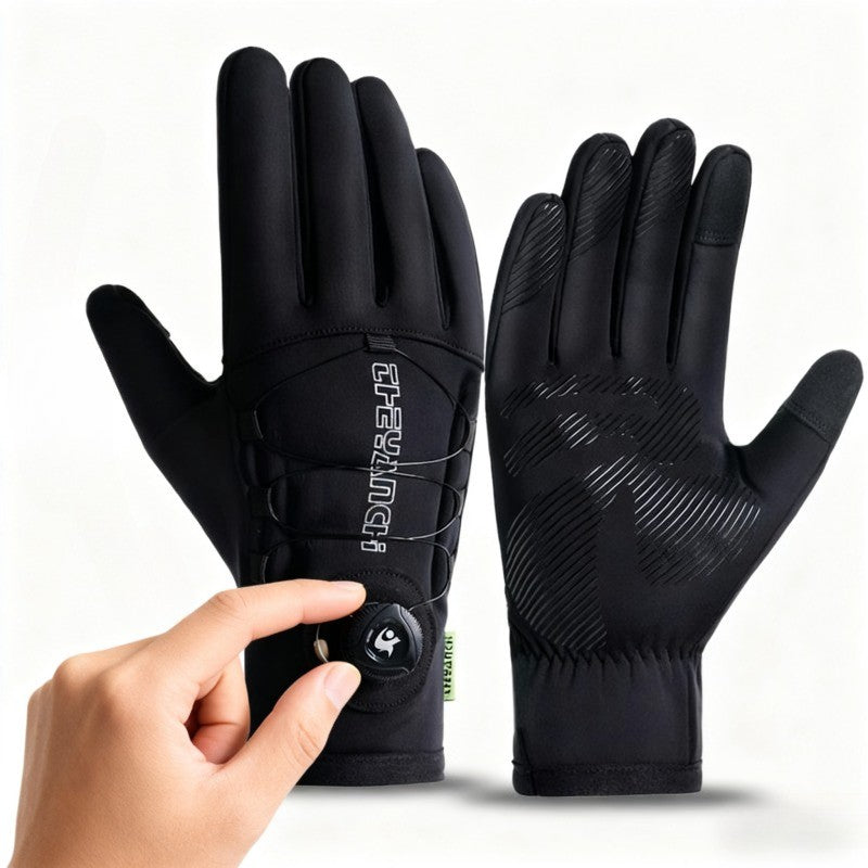 Luvas de Motocicleta com Tela Sensível ao Toque, Luvas de Ciclismo de Inverno, Luvas Esportivas Corta-Vento à Prova D'Água para Andar de Moto, Esqui e Corrida, para Clima Frio ao Ar Livre