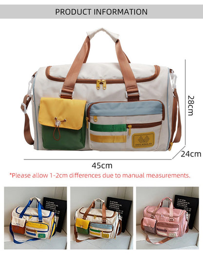 Women Travel Bag Crossbody Shoulder Bags Large Capacity Luggage Storage Duffel Trip Pack Fitness Gym Training Bags Sport Handbag
