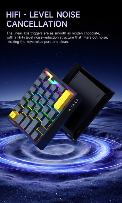 Teclado Gamer de Uma Mão AJAZZ AK029 Com Fio Chave Magnética HE 29 Teclas RGB 8000Hz Mini Teclado Mecânico para Jogadores de E-sports de PC
