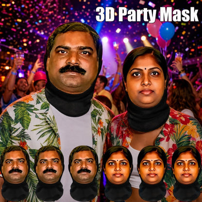 1-2Pcs 3D Party Realistic Mask Headgear, Indian-style Abstract and Funny Cosplay Mask, Essential Equipment for Party