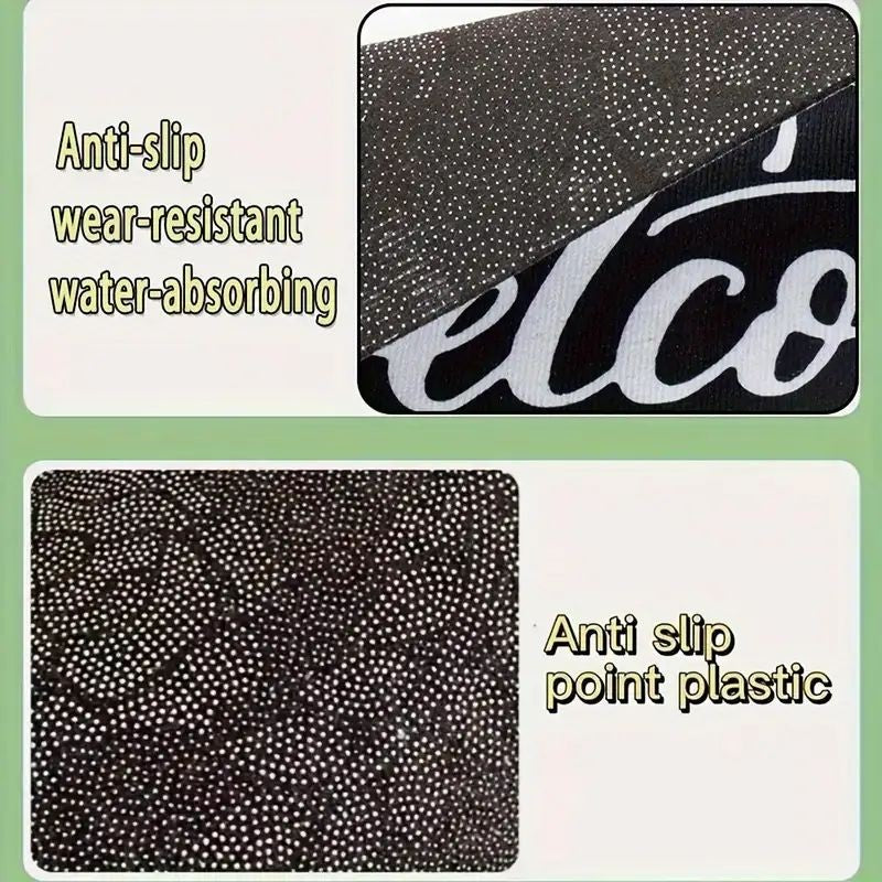 VIKAMA Pink Christmas Santa Claus Rug Bedroom & Living Room Doormat Non-Slip, Stain-Resistant Carpet Home Decor