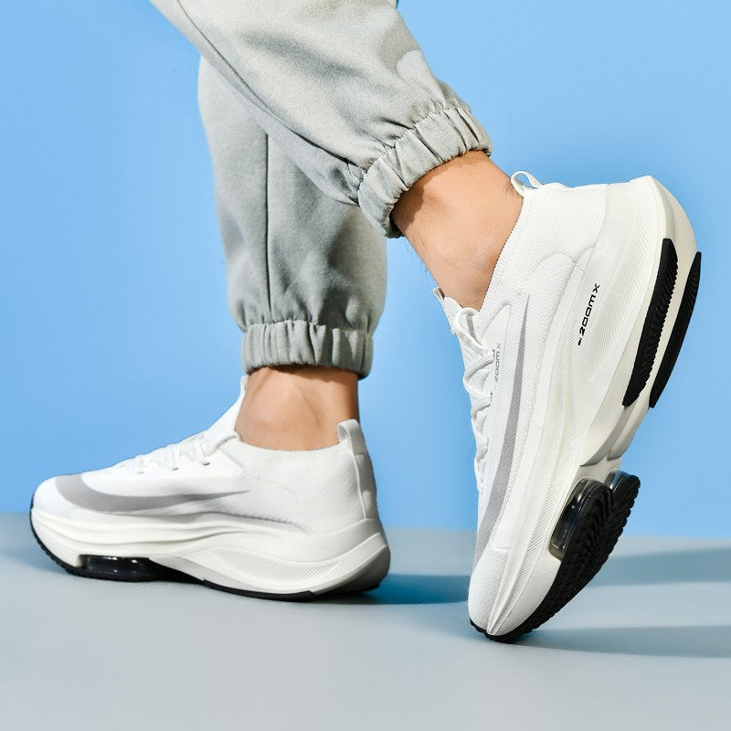 Couple Running Shoes Men Mesh Breathable Comfortable Flat Casual Walking Shoes Lace-up Trendy Outdoor Sneakers for Men Women