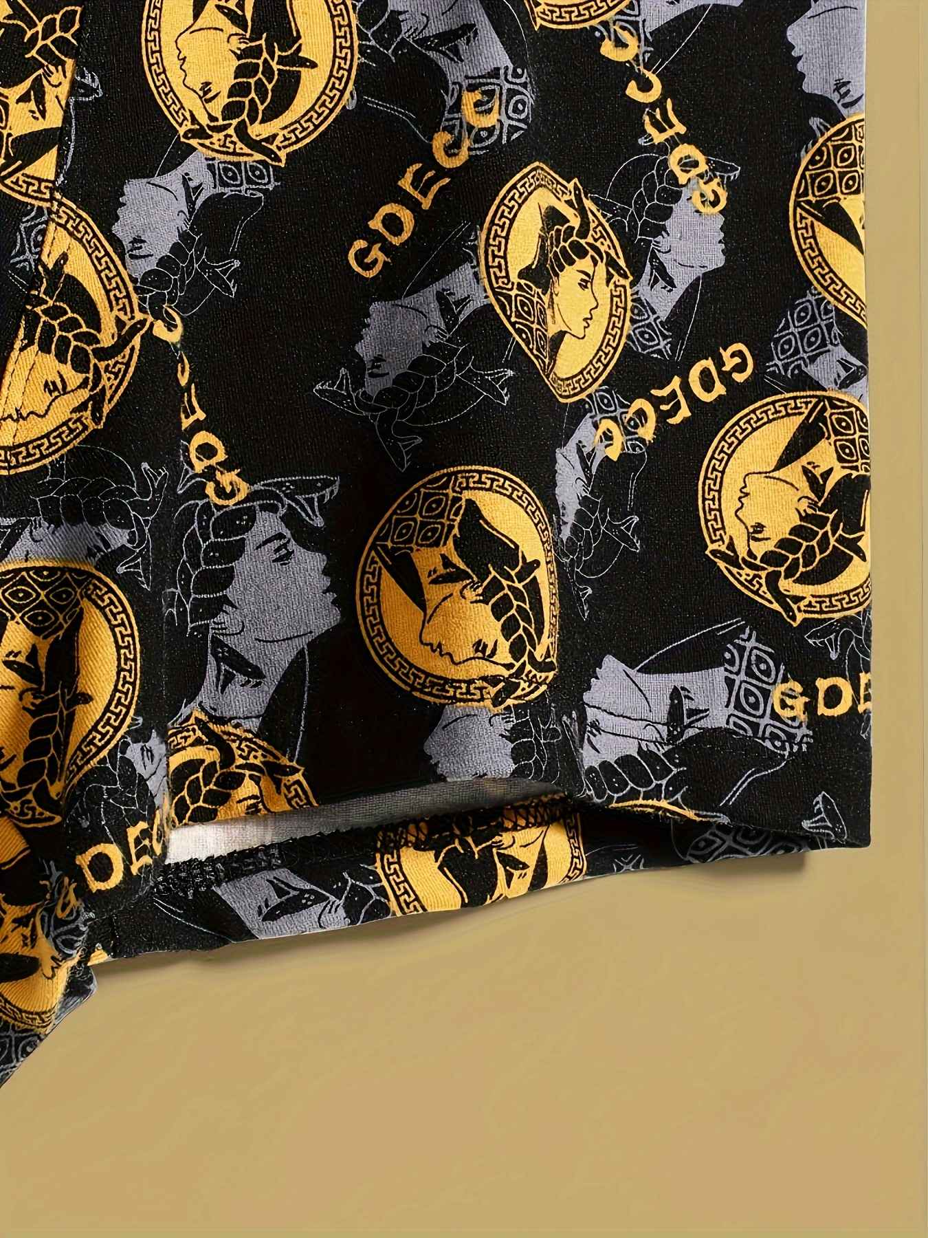 4pcs with Gift Boxed Men's Underwear Boxer Briefs, Ice Silk Trunks Calzoncillos Underpants, Wicking Breathable Luxury Black Gold