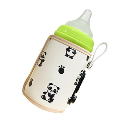 J15U Portable Baby Milk Heat Keeper Baby Bottle Warmer Bag 6 Gears Adjustable Travel Bottle Warmer Cover USB Bottle Warmer