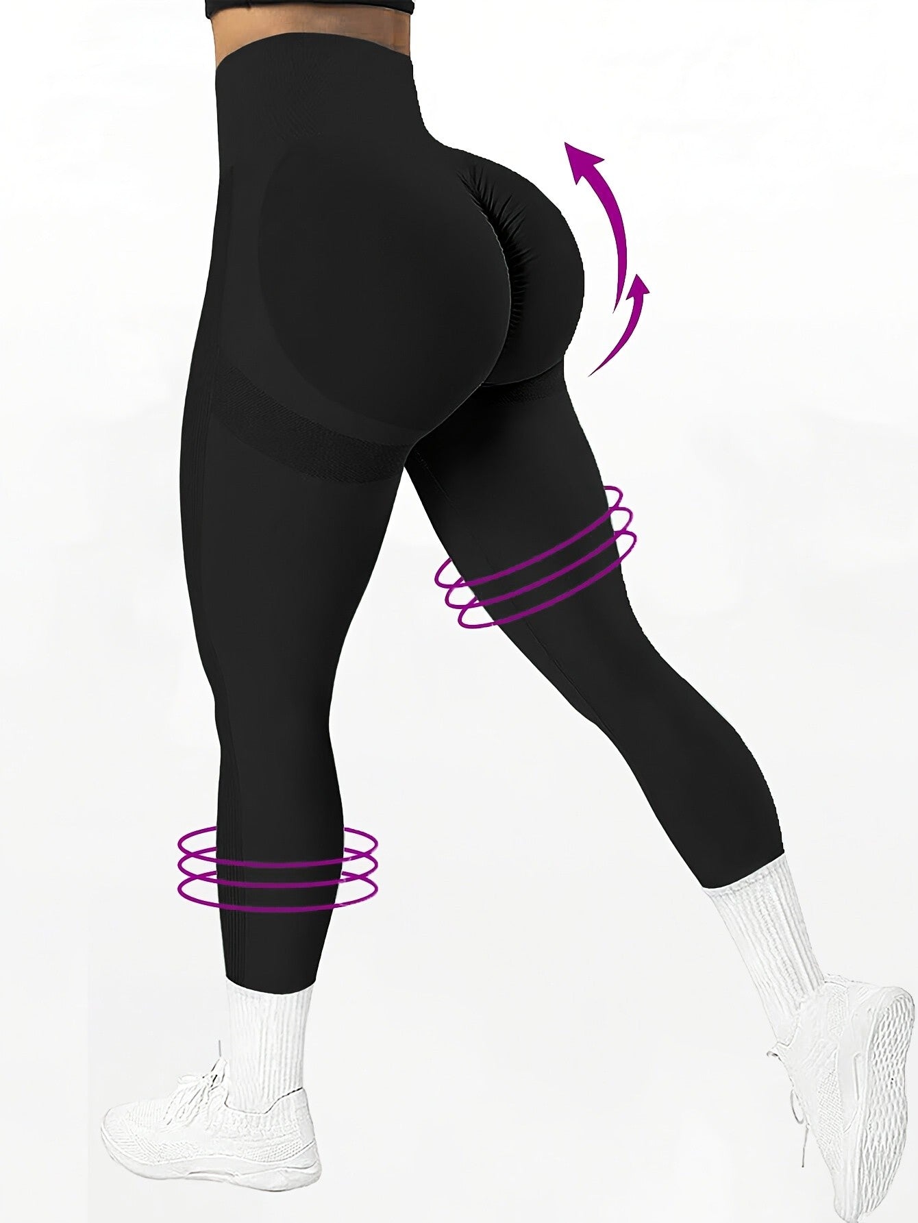 CZGUKE High Waist Yoga Pants for Women - Tummy Control Leggings Stretchy Soft Workout Running Pants Comfortable Gym Sports Pants