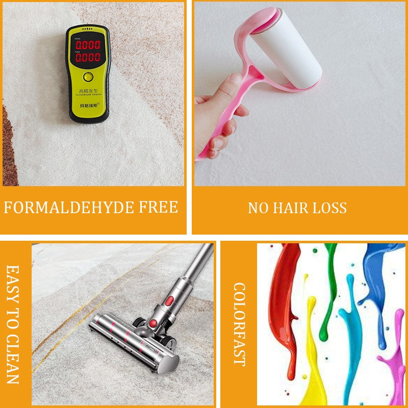 Creative Design Living Room Carpet Colorful Trendy Fluffy Non-slip Parlor Table Floor Mat Children Bedroom Bedside Rug ????? ???